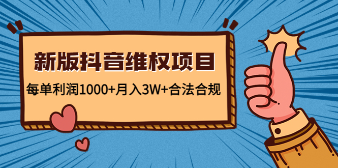 新版抖音维全项目:每单利润1000+月入3W+合法合规!-天行资源库