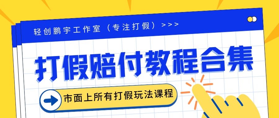 2023年全套打假合集，集合市面所有正规打假玩法（非正规打假的没有）-天行资源库