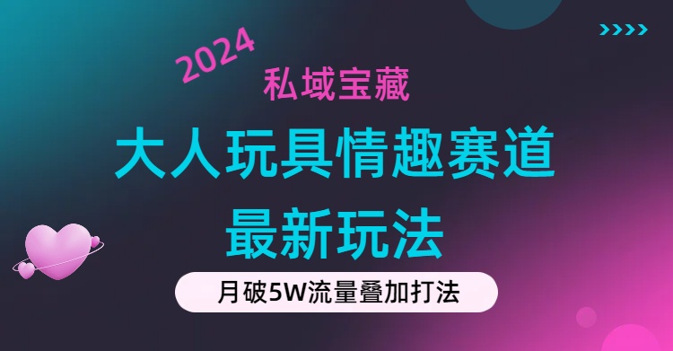 私域宝藏：大人玩具情趣赛道合规新玩法，零投入，私域超高流量成单率高-天行资源库