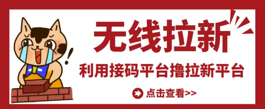 最新接码无限拉新项目，利用接码平台赚拉新平台差价，轻松日赚500+￼-天行资源库