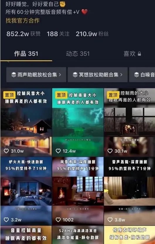 新手操作抖音助眠项目，每天搬砖两小时，轻松300＋ （挂机模式）-天行资源库