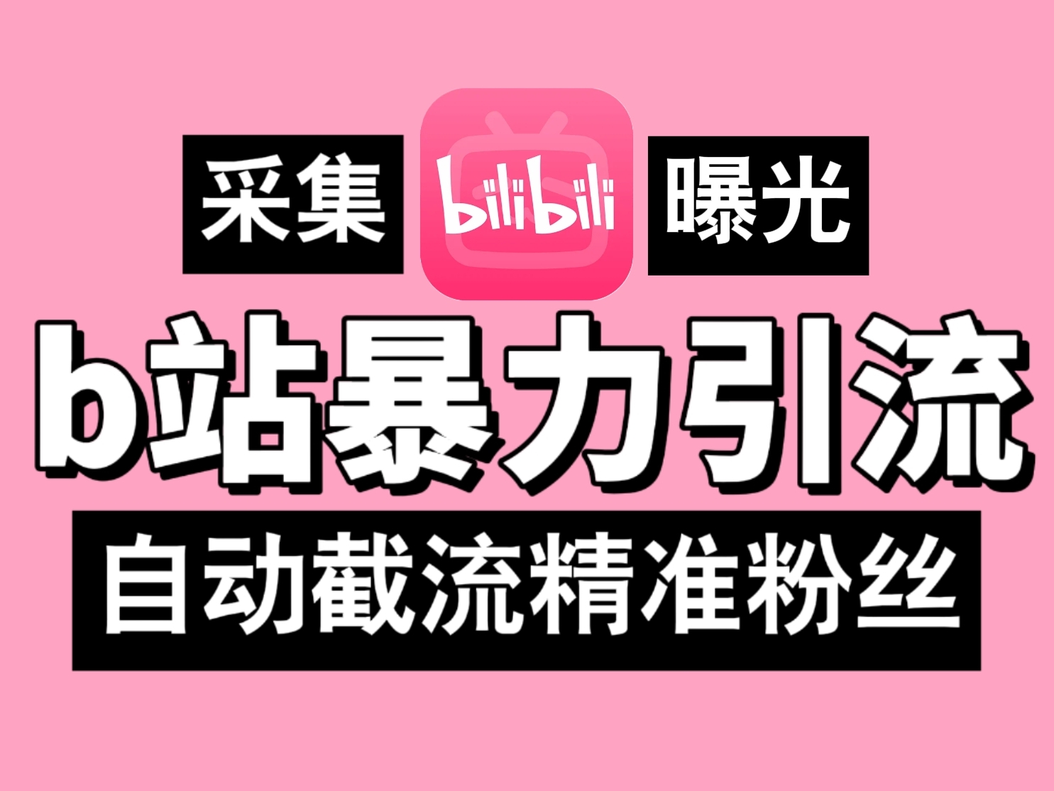B站暴力引流机,日引300+精准粉,全行业通用!-天行资源库
