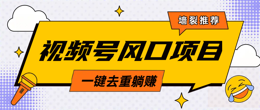 视频号风口蓝海项目,中老年人的流量密码,简单无脑,一键去重,轻松月入过万-天行资源库