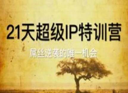 21天超级IP特训营,屌丝逆袭的唯一机会-天行资源库