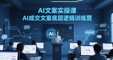 AI文案实操课,AI成交文案底层逻辑训练营-天行资源库