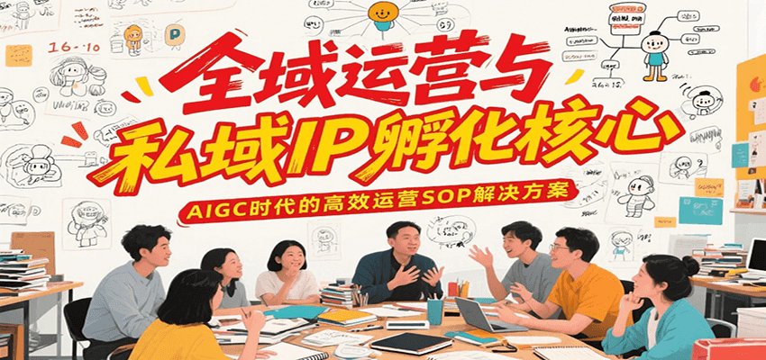 全域运营与私域IP孵化核心，AIGC时代的高效运营SOP解决方案-天行资源库