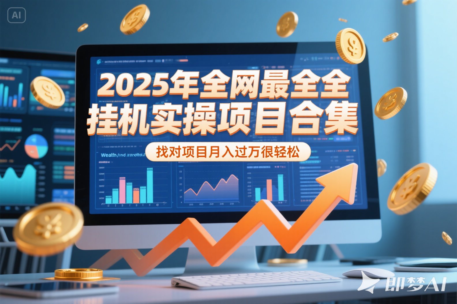 2025年挂机实操项目实操演练,挂机类型,AI直播类型,轻资产创业类型…-天行资源库