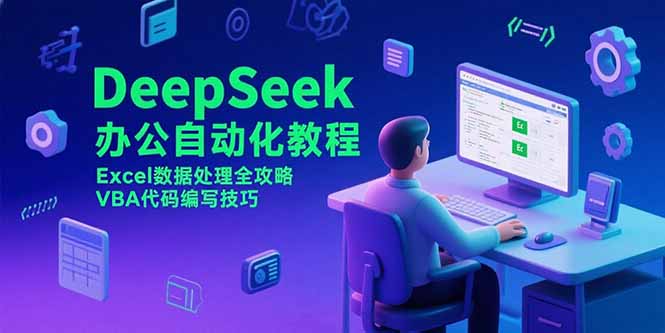 DeepSeek办公自动化教程,Excel数据处理全攻略,VBA代码编写技巧-天行资源库