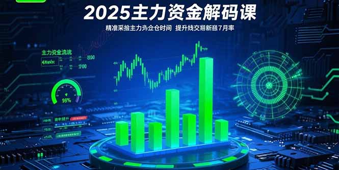 2025主力资金解码课:精准捕捉主力建仓时机,提升短线交易胜率(更新7月-天行资源库