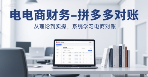 电商财务-拼多多对账,从理论到实操,系统学习电商对账-天行资源库