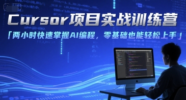 Cursor项目实战训练营,两小时快速掌握AI编程,零基础也能轻松上手-天行资源库