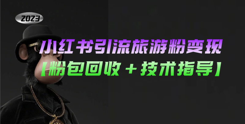 小红书引流旅游粉变现,一个月收入过万【粉包回收+技术指导】-天行资源库