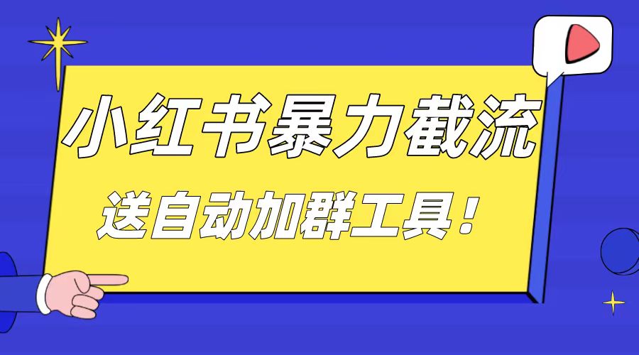 小红书截流引流大法，简单无脑粗暴，日引20-30个高质量创业粉-天行资源库