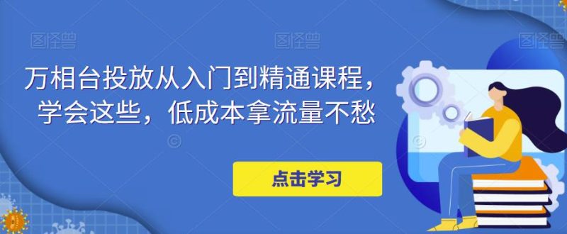 万相台投放·新手到精通课程,学会这些,低成本拿流量不愁!-天行资源库