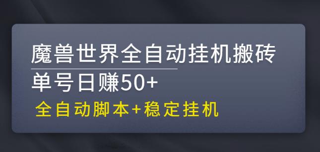 【稳定挂机】魔兽世界全自动挂机搬砖项目,单号日赚50+【全自动脚本】-天行资源库